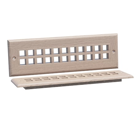 Designs Of Distinction 11.75"W Grate Style Toe Kick Vent - White Oak 01992110WK1
